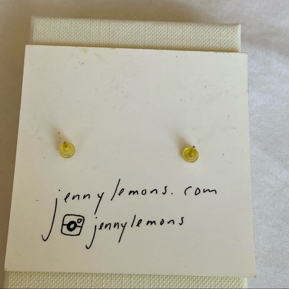 22k gold plated - Jenny Lemons Banana Enamel Earrings - SF Designer - Picture 2 of 2